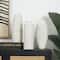White Ceramic Dimensional Ribbed Vase with Varying Shapes Set